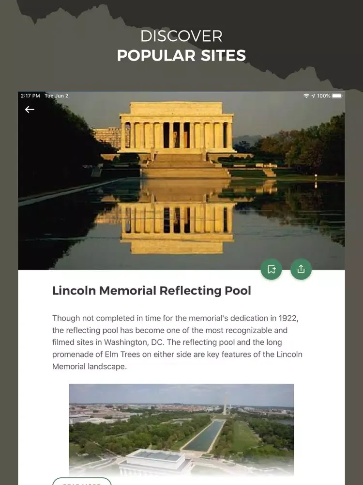 DC Area National Parks iPad  Ekran Görüntüleri