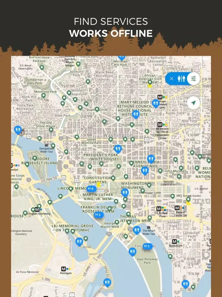 DC Area National Parks iPad  Ekran Görüntüleri