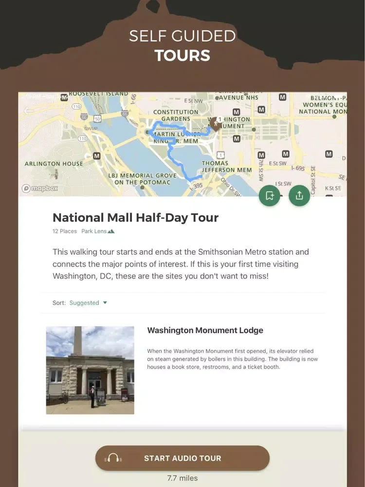 DC Area National Parks iPad  Ekran Görüntüleri