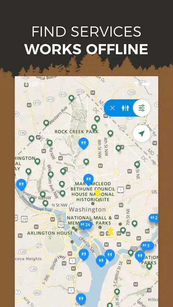 DC Area National Parks Ekran Görüntüleri