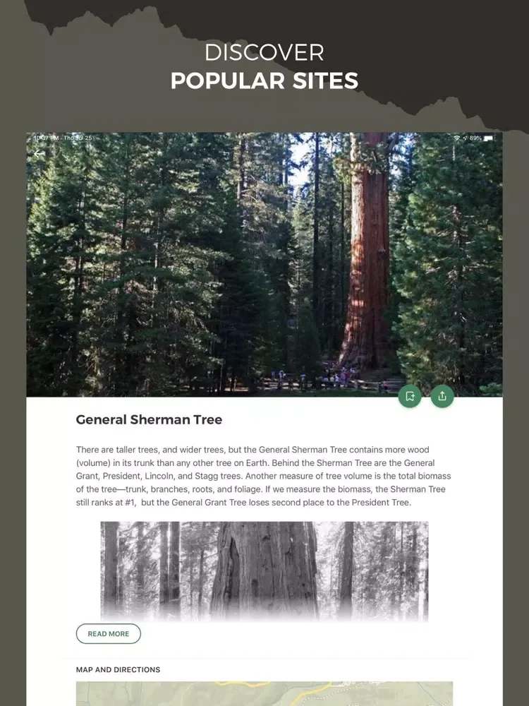 NPS Sequoia & Kings Canyon iPad 应用截图