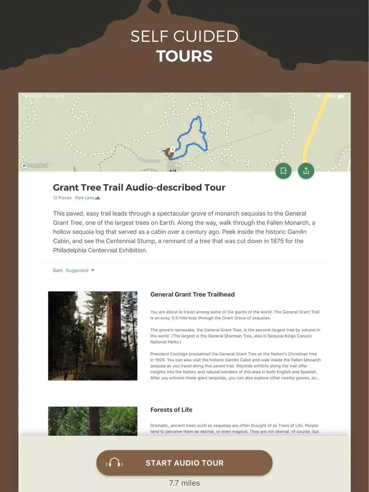 NPS Sequoia & Kings Canyon iPad 应用截图