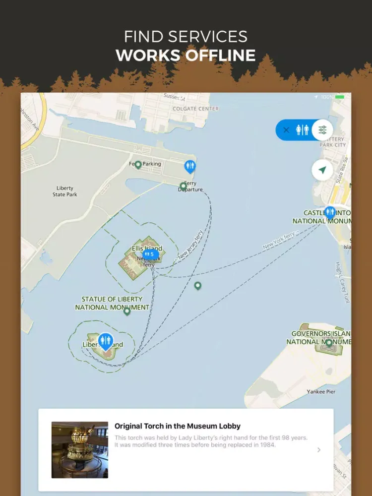 تصاویر NPS Statue of Liberty & Ellis iPad 