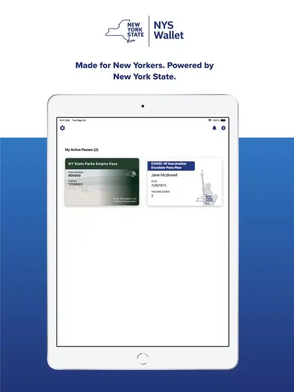 Capturas de pantalla de NYS Wallet iPad 