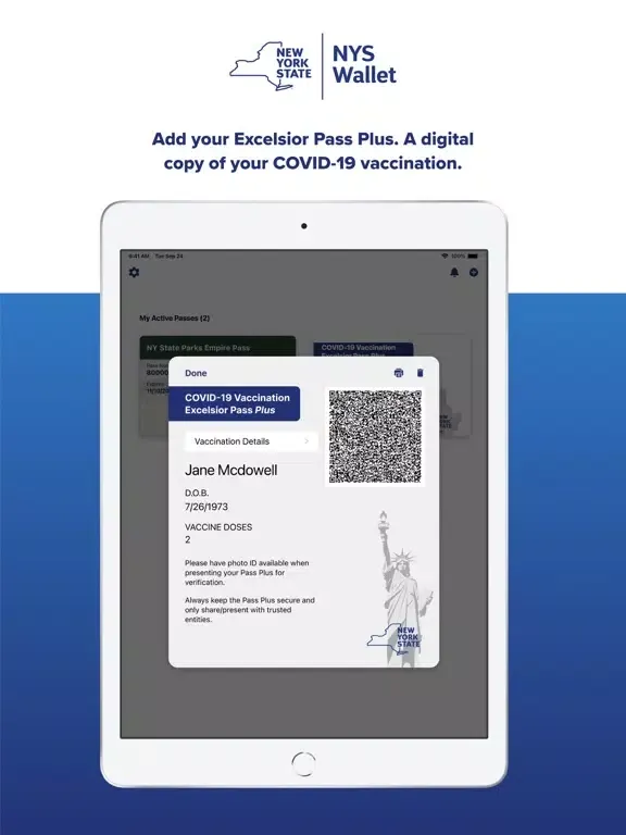 Capturas de pantalla de NYS Wallet iPad 