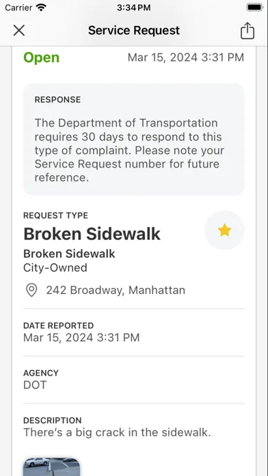 NYC 311應用截圖