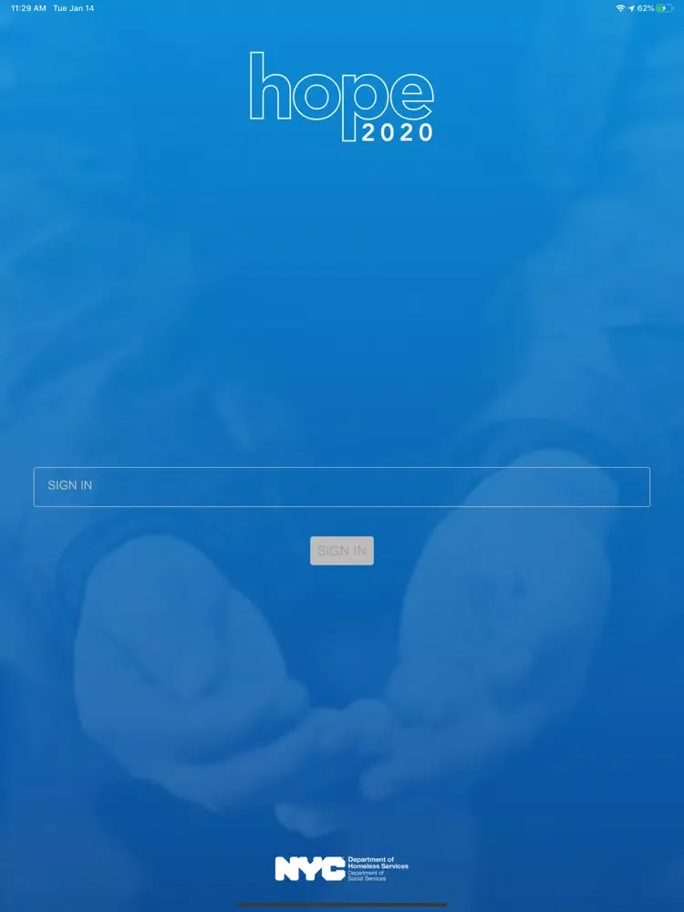 ภาพหน้าจอของ Hope 2020 iPad 
