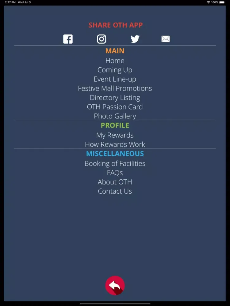 Capturas de tela do Our Tampines Hub iPad 