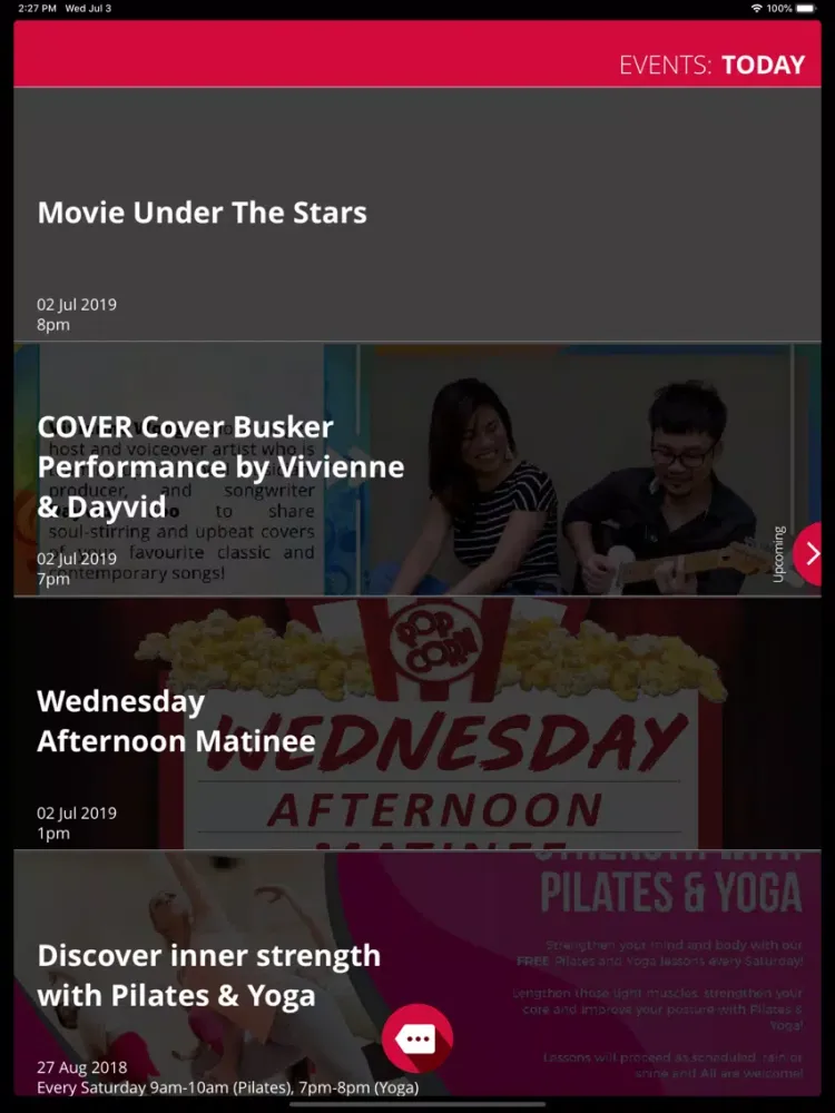 Capturas de tela do Our Tampines Hub iPad 