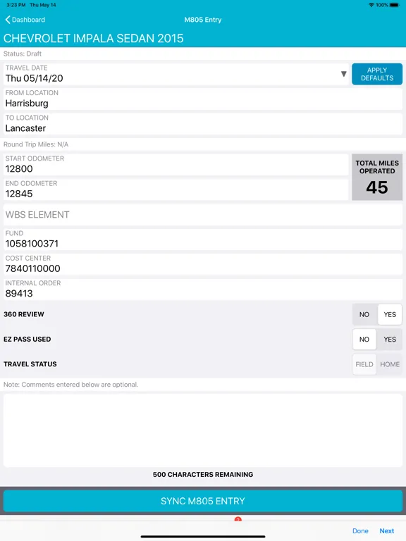 PennDOT - M805 iPad  سکرین شاٹس