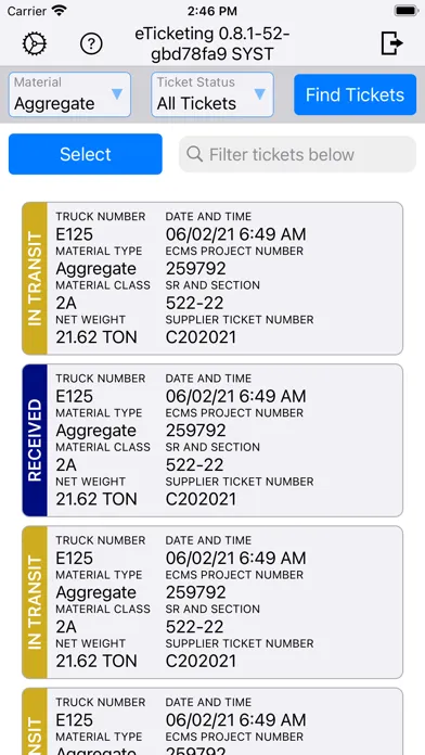 Ảnh chụp màn hình của PennDOT - eTicketing