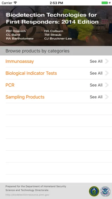 Biodetection Guide for First Responders স্ক্রিনশট