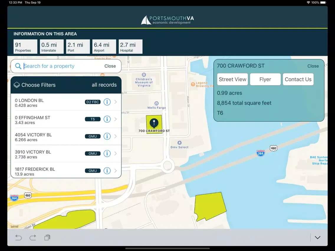 Portsmouth SAIL iPad  스크린샷