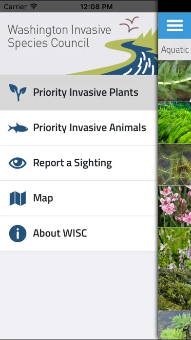 WA Invasives Screenshots