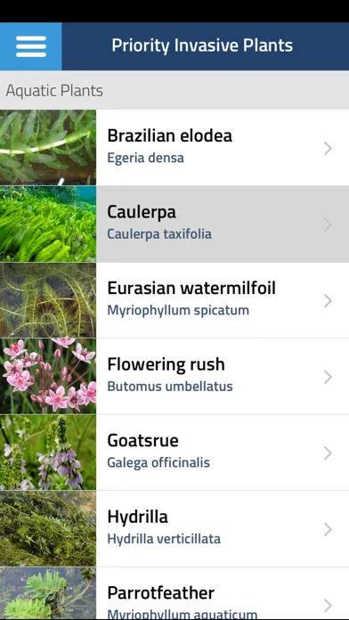 WA Invasives Screenshots