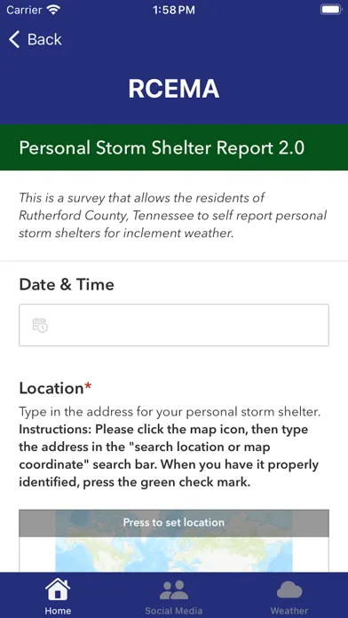 Ảnh chụp màn hình của Rutherford County EMA