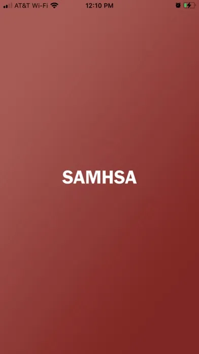 Tangkapan layar SAMHSA Disaster Response App