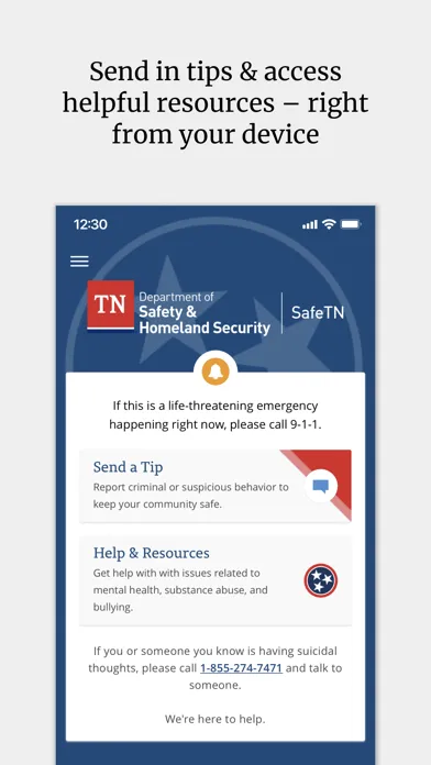 Capturas de pantalla de SafeTN