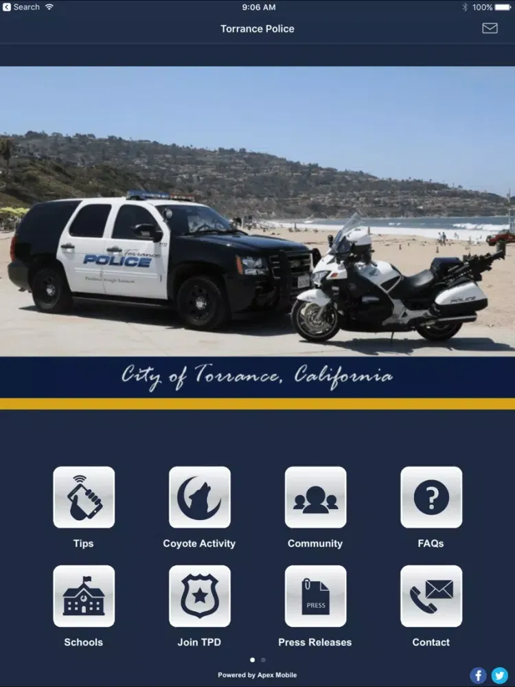 ภาพหน้าจอของ City of Torrance PD iPad 