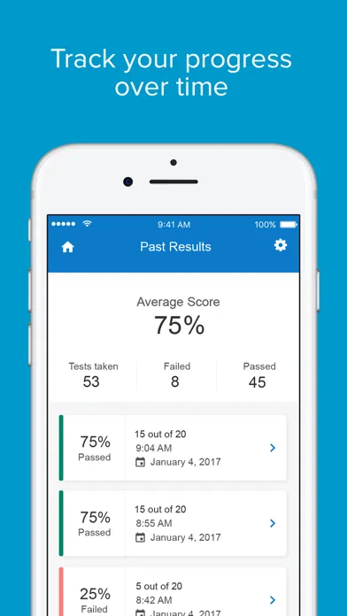 Captures d'écran de USCIS: Civics Test Study Tools