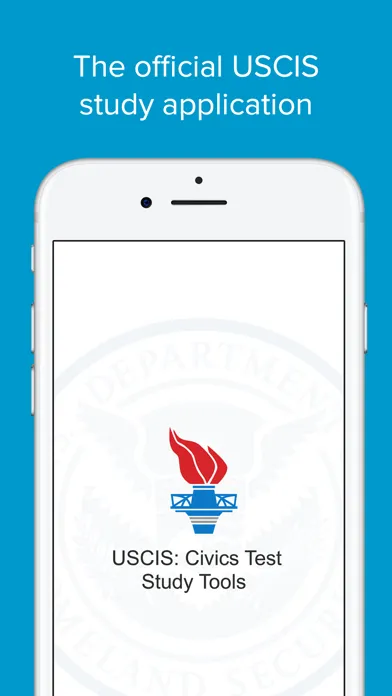 Captures d'écran de USCIS: Civics Test Study Tools