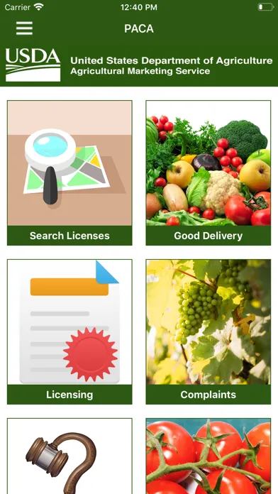 PACA USDA Mobile স্ক্রিনশট
