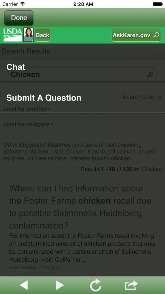 Ask Karen from USDA Screenshots