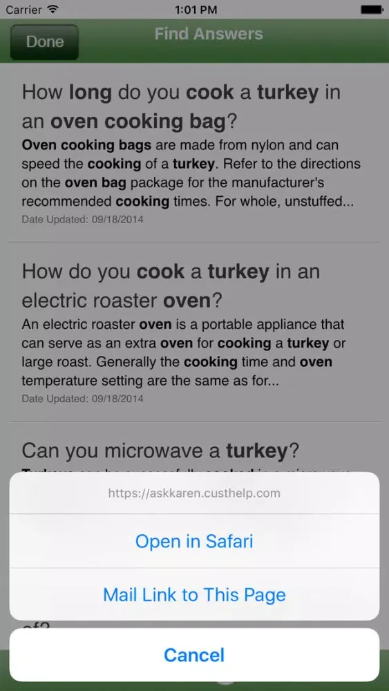 Ask Karen from USDA Screenshots