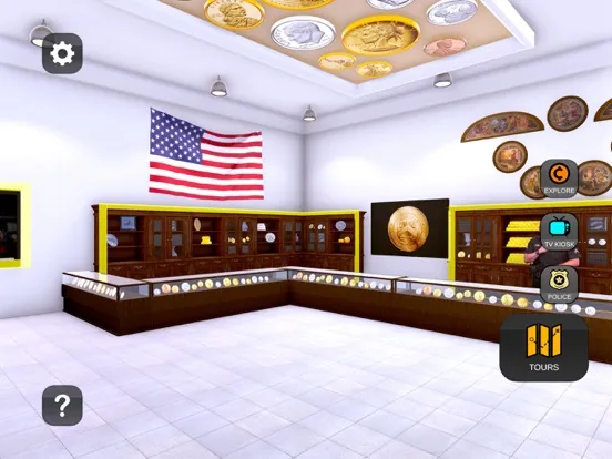 Ảnh chụp màn hình của U.S. Mint Virtual Tours iPad 