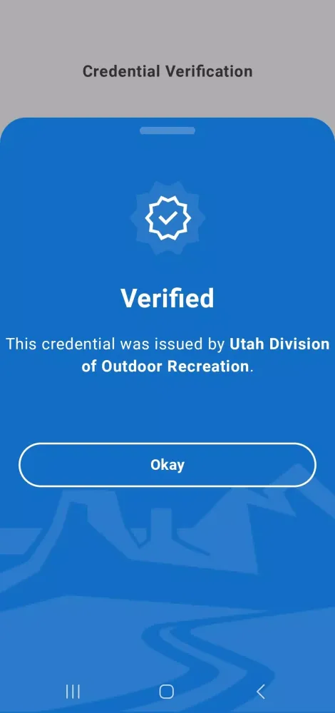 Ảnh chụp màn hình của Verify Utah