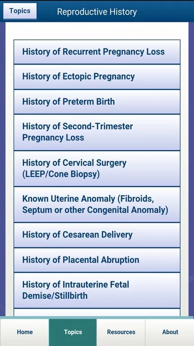 Скриншоты Preconception Care App