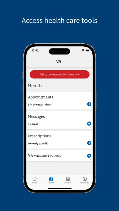 ภาพหน้าจอของ VA: Health and Benefits