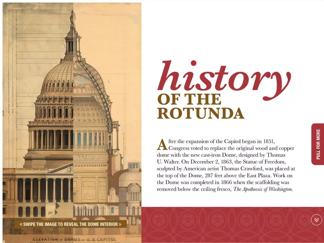 Screenshot di U.S. Capitol Rotunda iPad 