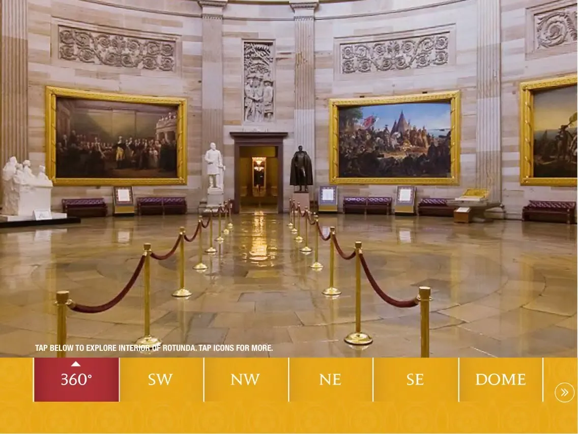 Screenshot di U.S. Capitol Rotunda iPad 