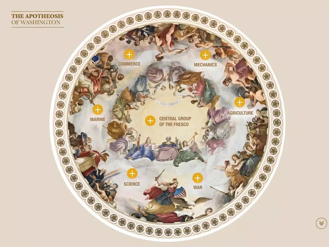 Screenshot di U.S. Capitol Rotunda iPad 