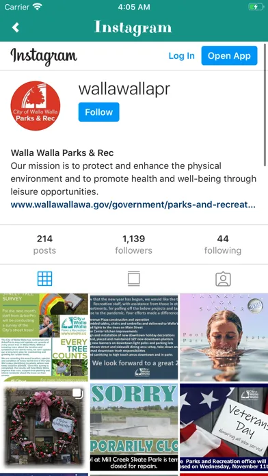 Walla Walla Parks and Rec スクリーンショット