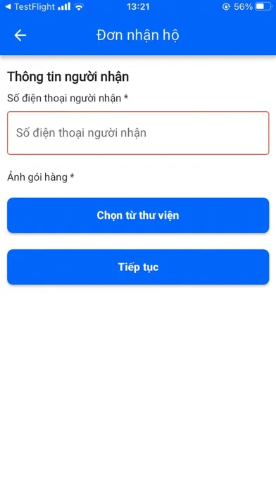 Tangkapan layar GoXanh Tài Xế