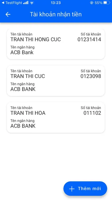 Tangkapan layar GoXanh Tài Xế