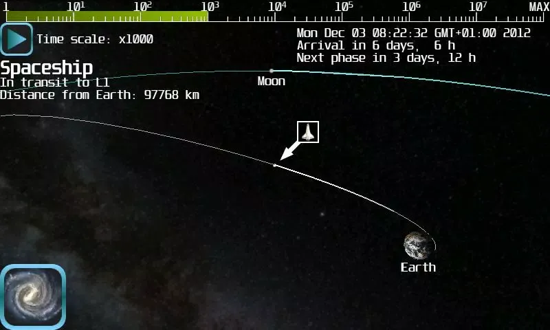 Space Flight Simulator Lite স্ক্রিনশট