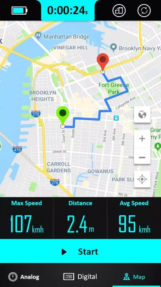 Screenshot di GPS Speedometer - Odometer App