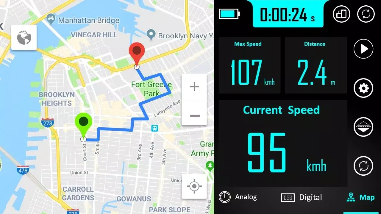 Screenshot di GPS Speedometer - Odometer App