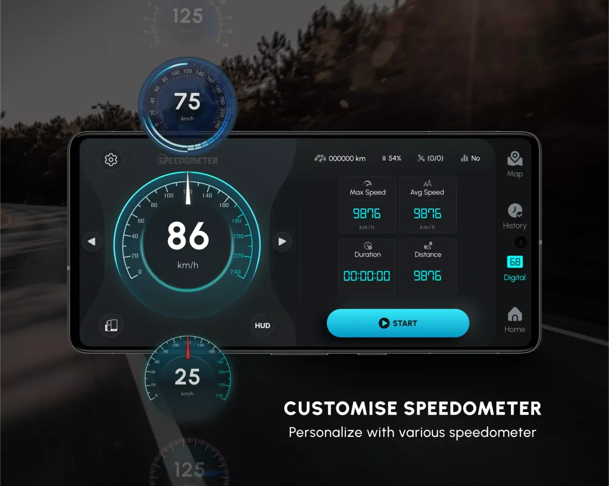 GPS Speedometer应用截图