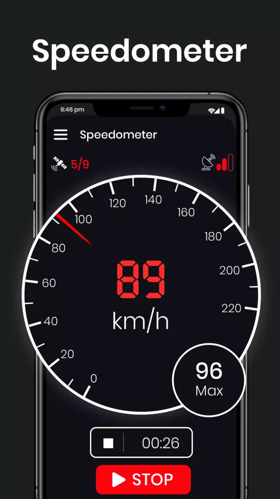 GPS Speedometer स्क्रीनशॉट