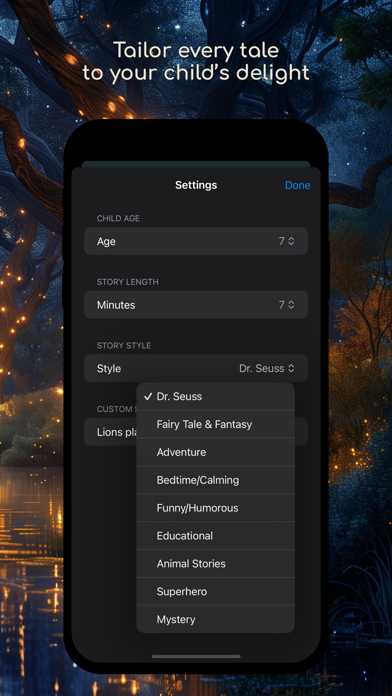 GPTales: GenAI Bedtime Stories Screenshots