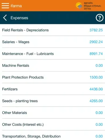Tangkapan skrin ifarma Integrated Farm Management iPad 