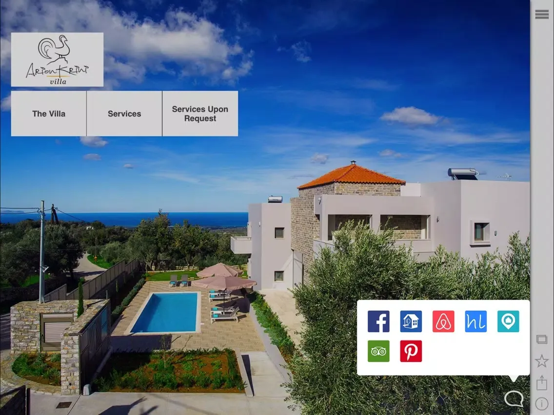 Arion Krini Villa iPad 应用截图
