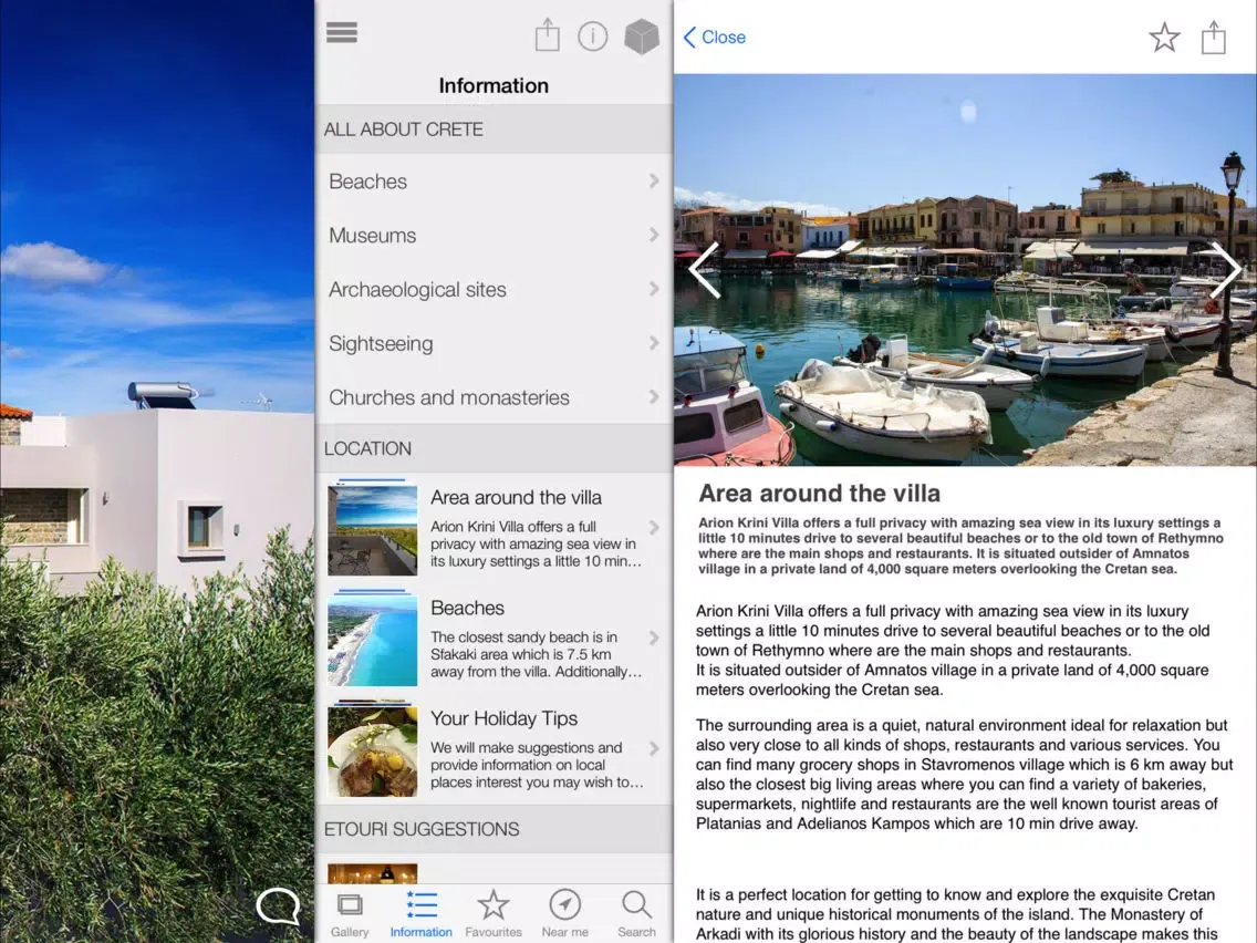 Arion Krini Villa iPad 应用截图