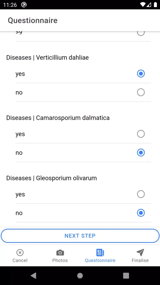 Capturas de pantalla de Biodiversity Pressures App