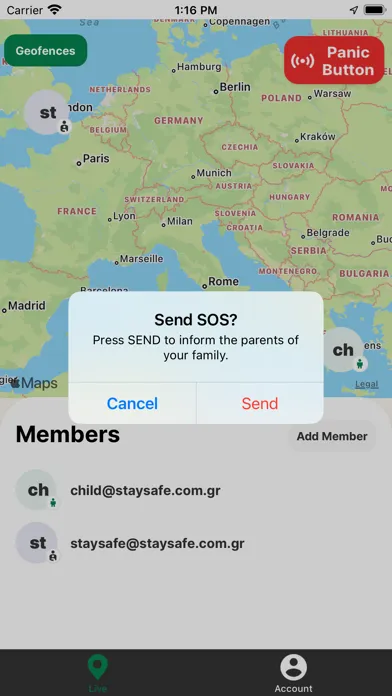 Capturas de pantalla de StaySafe Anywhere