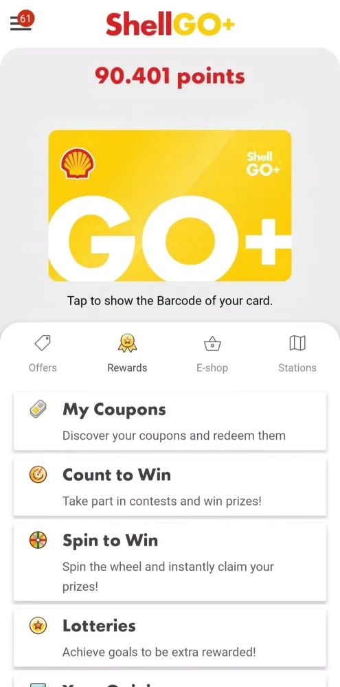 Shell GO+ app 스크린샷